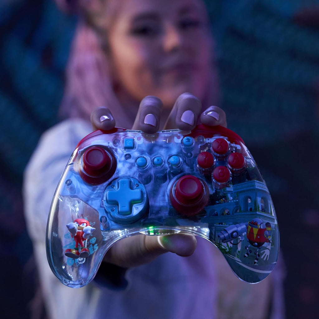 PDP REALMz Wireless Nintendo Switch Pro Controller. Customizable LED. Rechargeable Battery Power. 30 Foot Range. Licensed by Nintendo and SEGA