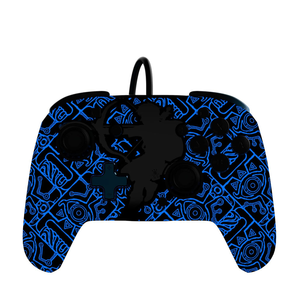 PDP Rematch Wired Gaming Controller: Sheikah Shoot - Officially Licensed for Nintendo Switch, Switch Lite & Switch - OLED Model, Nintendo Switch 2, Glow, Audio Controls, The Legend of Zelda